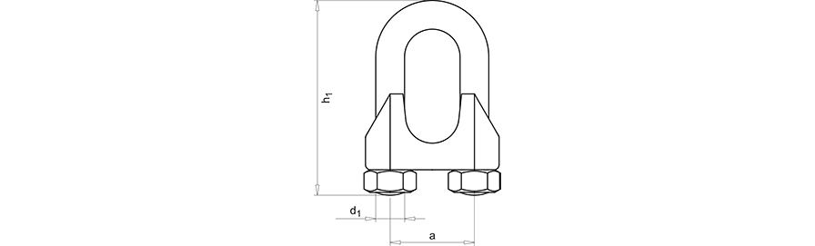 DIN 741 (ehem.) galZn 8mm/M6 5/16 HP (100)