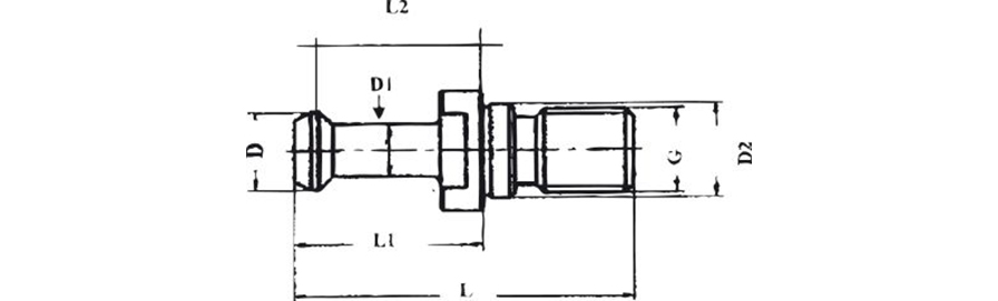 Anzugsbolzen JISB6339 BT40 60G. I.K