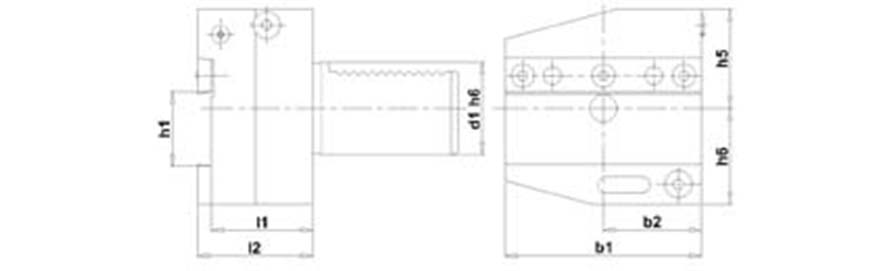 Abstechhalter VDI rechts AR 40x32mm FORTIS