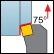 Plan quadratisch 75° Einstellwinkel