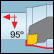 Innen 80° rhombisch 95° Einstellwinkel